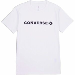 Converse CF STRIP WORDMARK SS TEE Női póló, fehér, méret S