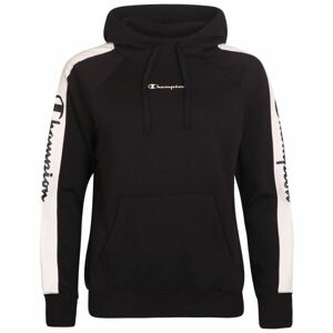 Champion HOODED SWEATSHIRT Női pulóver, fekete, méret