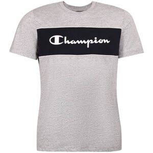 Champion CREWNECK COLOR BLOCK T-SHIRT Férfi póló, szürke, méret XL