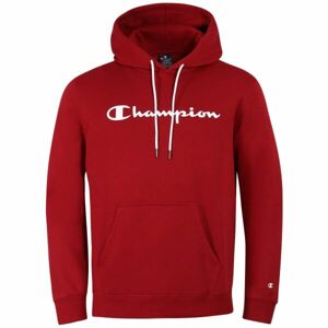 Champion FALL POLY FLEECE HOODED SWEATSHIRT Férfi pulóver, piros, méret S