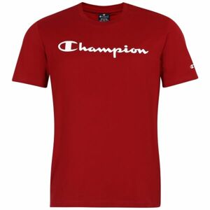 Champion CREWNECK LOGO T-SHIRT Férfi póló, piros, veľkosť L