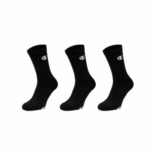 Champion 3PK CREW SOCKS Uniszex zokni, fekete, méret 35-38