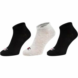 Champion 3PK SNEAKER SOCKS Uniszex zokni, fekete, veľkosť 35-38