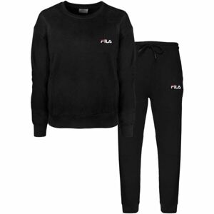 Fila BRUSHED COTTON FLEECE CREW Női pizsama, fekete, méret XS