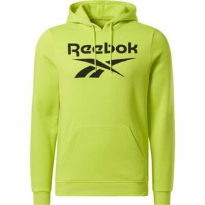 Reebok RI BIG STACKED LOGO HOOD Férfi pulóver, világoszöld, méret XL