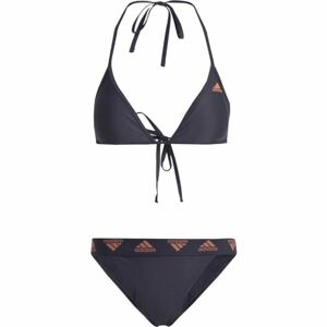 adidas TRIANGLE BIKINI Kétrészes női fürdőruha, sötétszürke, veľkosť L