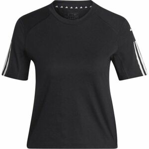 adidas TR-ES COT T Női rövidített póló, fekete, veľkosť XL