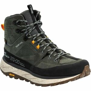 Jack Wolfskin TERRAQUEST TEXAPORE MID M Férfi túracipő, zöld, méret 42