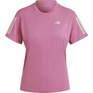 adidas OWN THE RUN TEE Női póló futáshoz, rózsaszín, veľkosť L