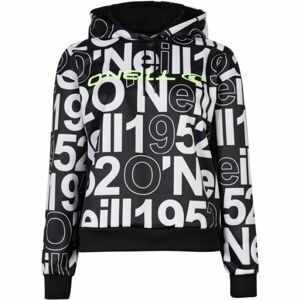 O'Neill RUTILE AOP HOODED FLEECE Női pulóver, fekete, méret XS