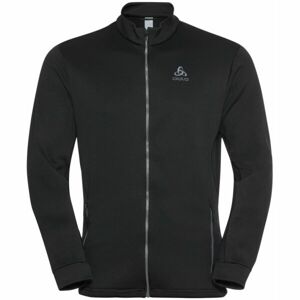 Odlo MID LAYER FULL ZIP BERRA Férfi cipzáras pulóver, fekete, méret