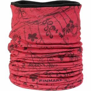 Finmark FSW-236 Női multifunkcionális kendő fleece béléssel, piros, veľkosť os