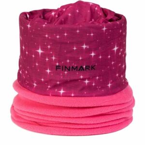 Finmark FSW-228 Női multifunkcionális kendő fleece résszel, rózsaszín, veľkosť os