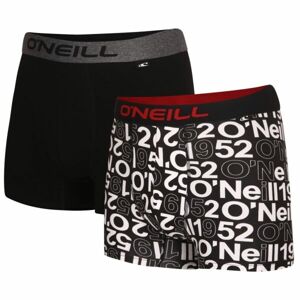 O'Neill BOXER ALL OVER & PLAIN 2-PACK Férfi boxeralsó, fekete, veľkosť XL