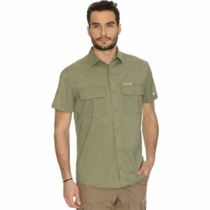 BUSHMAN PEONY NEW Férfi rövid ujjú ing, khaki, méret L