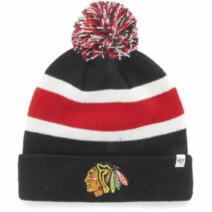 47 NHL CHICAGO BLACKHAWKS BREAKAWAY CUFF KNIT Téli sapka, fekete, méret UNI