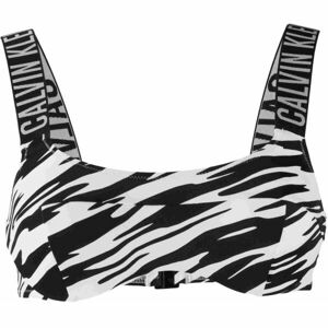 Calvin Klein INTENSE POWER-BRALETTE-UW-PRINT Női fürdőruha felső, fekete, méret M