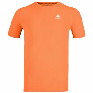 Odlo CREW NECK S/S ZEROWEIGHT CHILL-TEC Férfi futópóló, narancssárga, méret