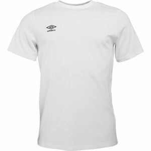 Umbro FW SMALL LOGO TEE Férfi póló, fehér, veľkosť L