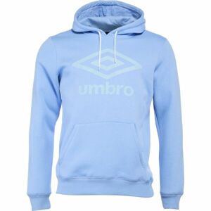 Umbro FW LARGE LOGO HOODY Férfi pulóver, világoskék, méret L