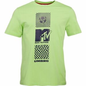 Umbro X MTV GRAPHIC TEE Férfi póló, világoszöld, méret L