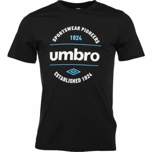 Umbro CIRCULAR GRAPHIC TEE Férfi póló, fekete, méret L