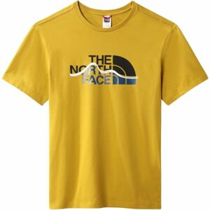 The North Face M MOUNTAIN LINE TEE MINERAL GOLD Férfi póló, sárga, méret S