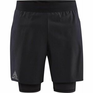 Craft PRO TRAIL 2IN1 SHORTS M Férfi rövidnadrág futáshoz, fekete, méret M