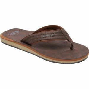 Quiksilver CARVER NUBUCK Férfi flip-flop papucs, barna, veľkosť 46