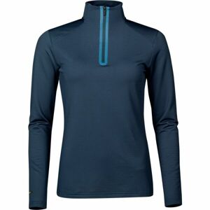 Halti MOODI HALF ZIP SHIRT W Női thermo póló, sötétkék, méret 40