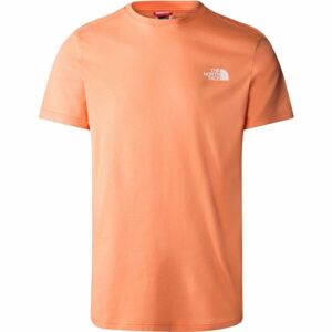 The North Face M S/S SIMPLE DOME TEE Férfi póló, narancssárga, méret XL