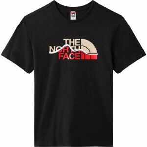 The North Face M MOUNTAIN LINE TEE MINERAL GOLD Férfi póló, fekete, méret L