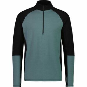 MONS ROYALE OLYMPUS HALF ZIP Férfi technikai merinó felső, sötétzöld, méret L