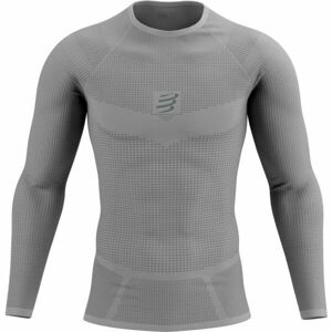 Compressport ON/OFF BASE LAYER LS TOP M Férfi funkcionális felső, szürke, veľkosť M