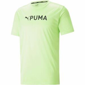 Puma FIT LOGO TEE - CF GRAPHIC Férfi edzőpóló, világoszöld, méret XL