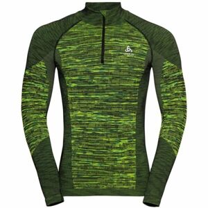 Odlo BL TOP HALF ZIP BLACKCOMB ECO Férfi funkcionális felső, zöld, méret