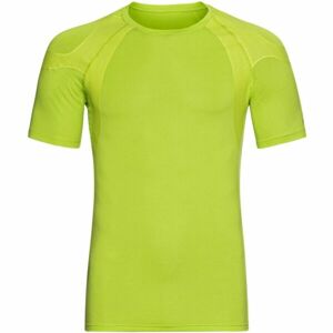 Odlo CREW NECK S/S ACTIVESPINE Férfi póló futáshoz, fényvisszaverő neon, méret L