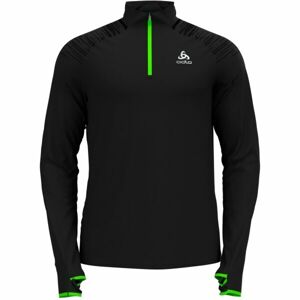 Odlo M MID LAYER 1/2 ZIP AXALP CERAMIWARM Férfi funkcionális középső réteg, fekete, méret M