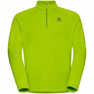 Odlo MIDLAYER 1/2 ZIP BESSO Férfi pulóver, zöld, veľkosť XL