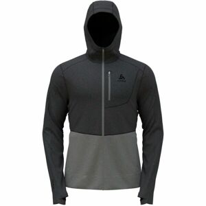 Odlo PERFORMANCE WOOL X-WARM HOODY Férfi pulóver, sötétszürke, veľkosť M