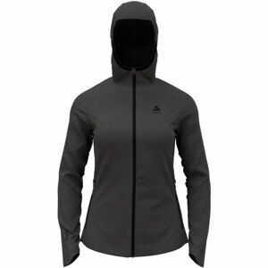 Odlo W ASCENT PW 220 MID LAYER HOODY Női cipzáras felső, sötétszürke, méret S