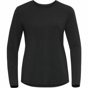 Odlo T-SHIRT CREW NECK L/S HALDEN Női felső, fekete, méret M