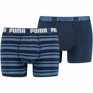 Puma HERITAGE STRIPE BOXER 2P Férfi bokszeralsó, sötétkék, méret M