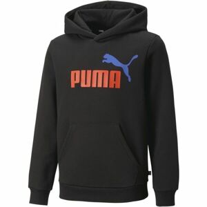 Puma ESS + 2 COL BIG LOGO HOODIE FL B Fiú pulóver, fekete, méret