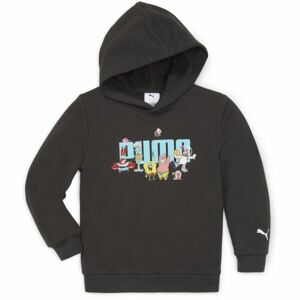 Puma SPONGEBOB HOODIE TR Gyerek pulóver, fekete, méret 140