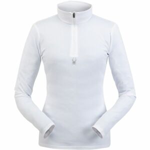 Spyder TEMPTING ZIP T-NECK Női pulóver, fehér, méret L
