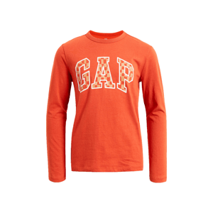 GAP V-FRC LS LOGO TEE Fiú felső, narancssárga, méret XS