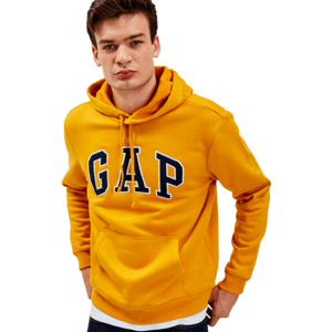 GAP V-HERITAGE LOGO PO SNL Férfi pulóver, sárga, méret XL