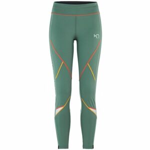 KARI TRAA LOUISE 2.0 TIGHTS Női legging sportoláshoz, zöld, méret S