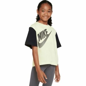 Nike NSW TEE ESSNTL BOXY TEE Lány póló, sárga, méret L
